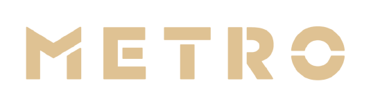 Metro Logo gold